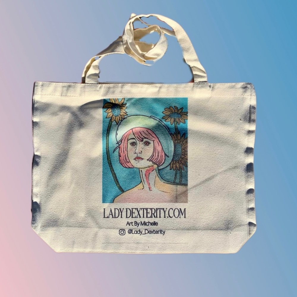 Lady Dexterity Art Tote Bag